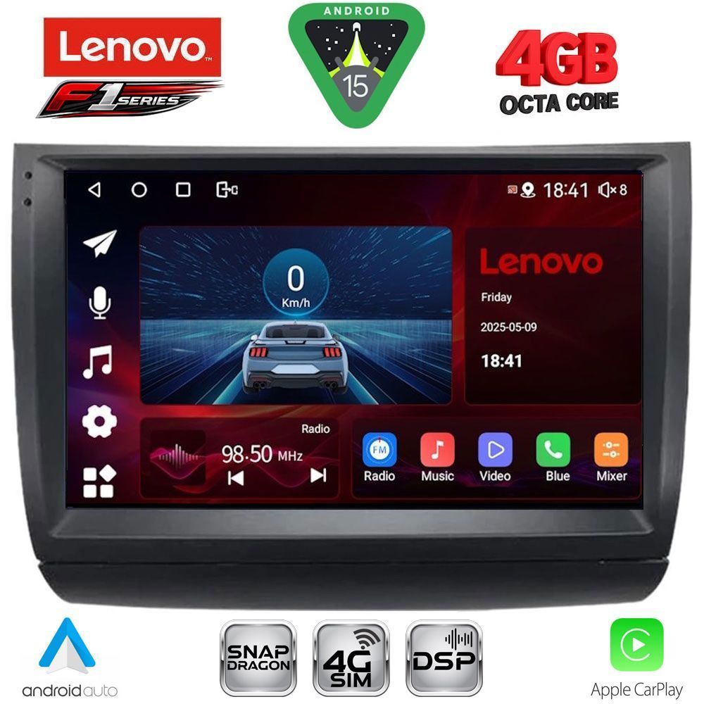 Βλησαρούλης Car Center - LENOVO SSQ 9728_CPA (9inc) MULTIMEDIA TABLET for TOYOTA PRIUS mod. 2003-2009