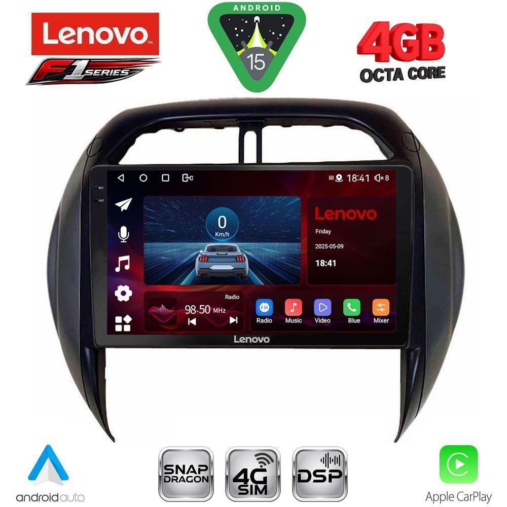 Βλησαρούλης Car Center - LENOVO SSQ 9730_CPA CLIMA (9inc) MULTIMEDIA TABLET for TOYOTA RAV 4 mod. 2000-2006
