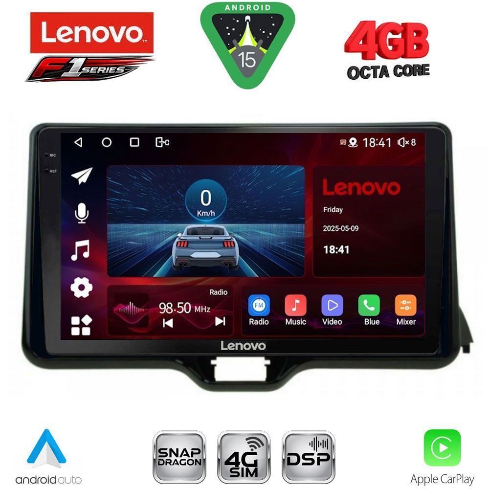Βλησαρούλης Car Center - LENOVO SSQ 9738_CPA (10inc) MULTIMEDIA TABLET for TOYOTA YARIS mod. 2020-2026 - MAZDA 2 mod. 2023-2026