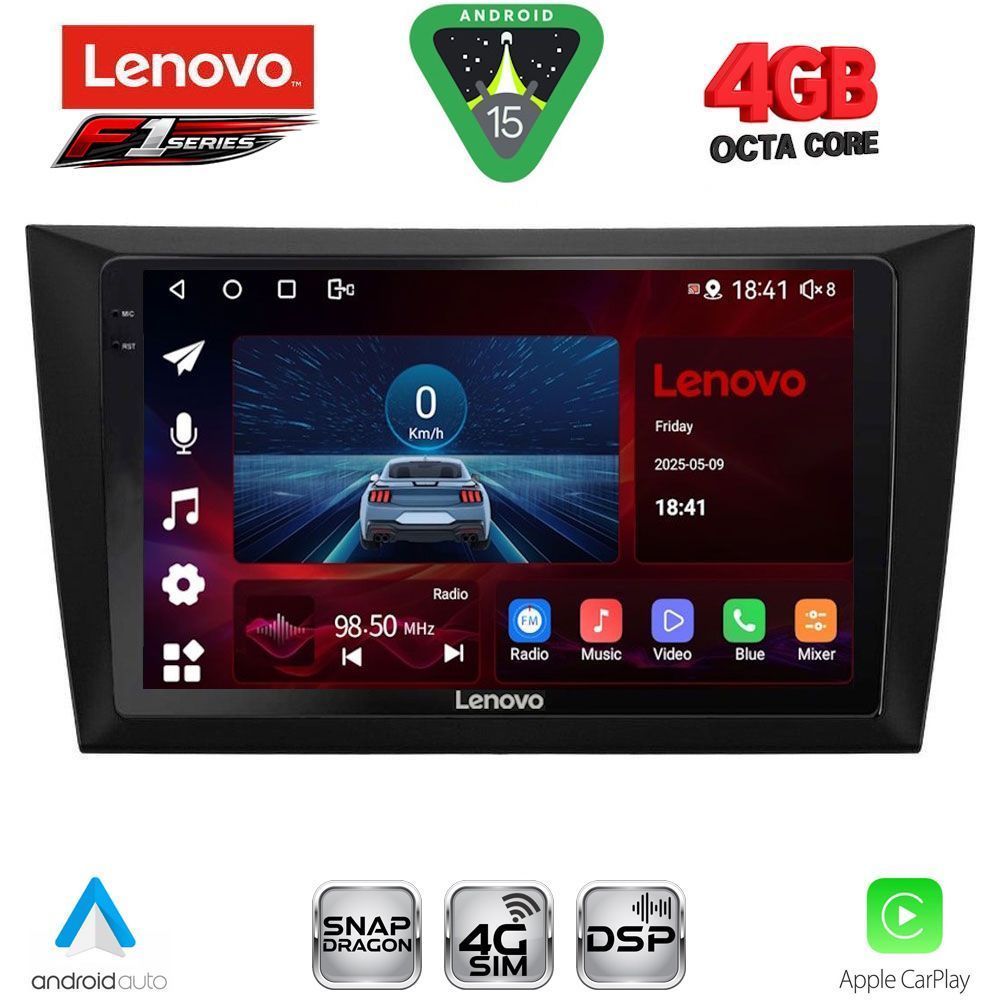 Βλησαρούλης Car Center - LENOVO SSQ 9746_CPA  (9inc) MULTIMEDIA TABLET for GOLF 6 mod. 2009-2012