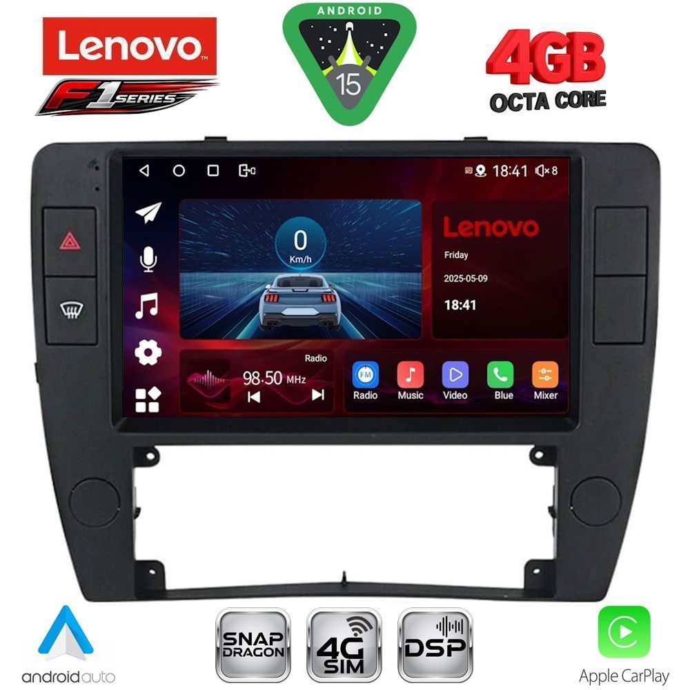 Βλησαρούλης Car Center - LENOVO SSQ 9749_CPA  (9inc) MULTIMEDIA TABLET for VW PASSAT mod. 2000-2005