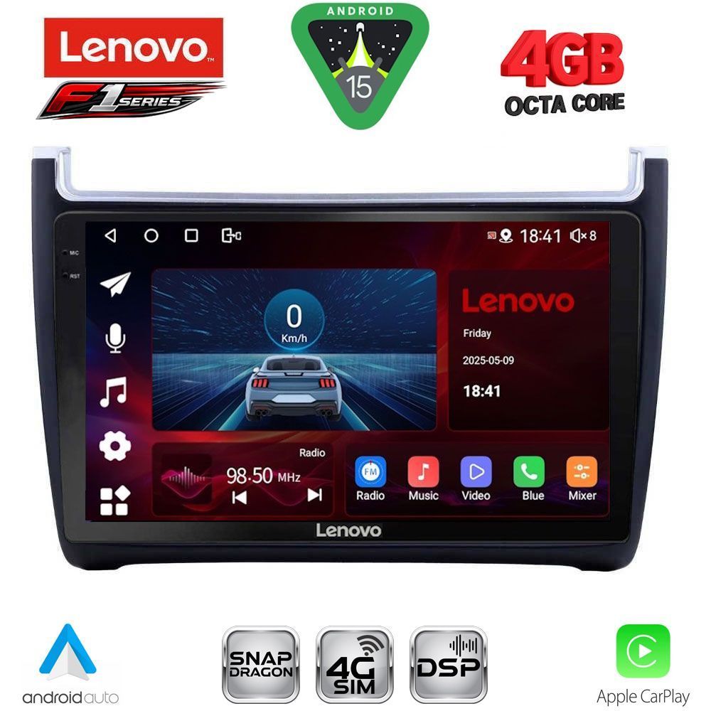 Βλησαρούλης Car Center - LENOVO SSQ 9757_CPA (9inc) MULTIMEDIA TABLET for VW POLO mod. 2014-2017
