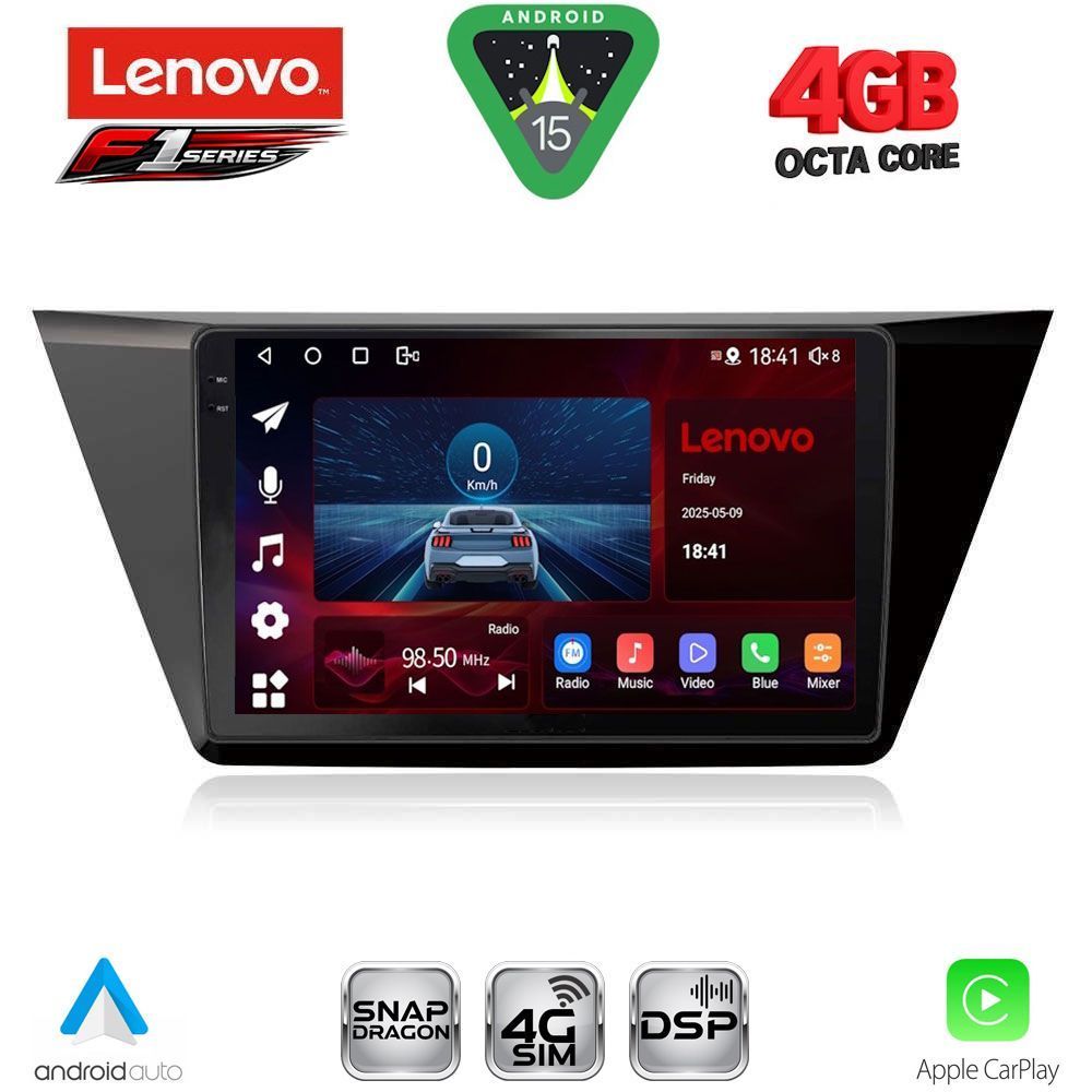 Βλησαρούλης Car Center - LENOVO SSQ 9769_CPA (10inc) MULTIMEDIA TABLET for VW TOURAN mod. 2016-2026