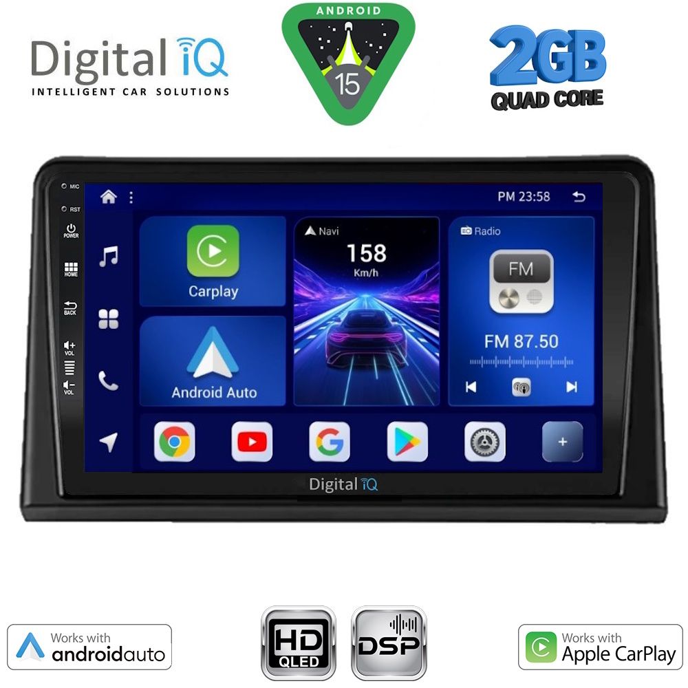 Βλησαρούλης Car Center - DIGITAL IQ BXC 3548_CPAA (9inc) MULTIMEDIA TABLET for RENAULT EXPRESS mod. 2020-2026