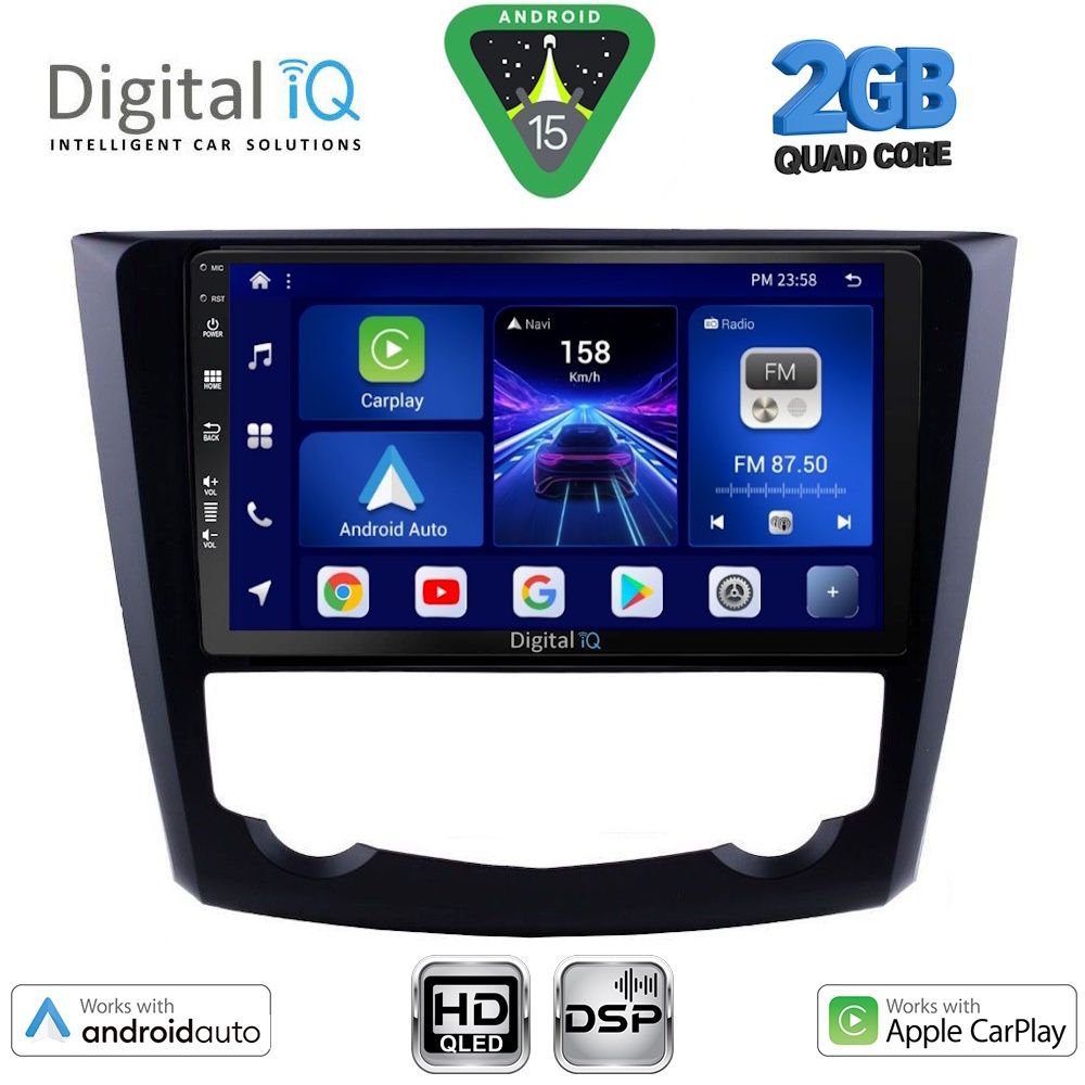 Βλησαρούλης Car Center - DIGITAL IQ BXC 3549_CPAA (9inc) MULTIMEDIA TABLET for RENAULT KADJAR mod. 2015-2022