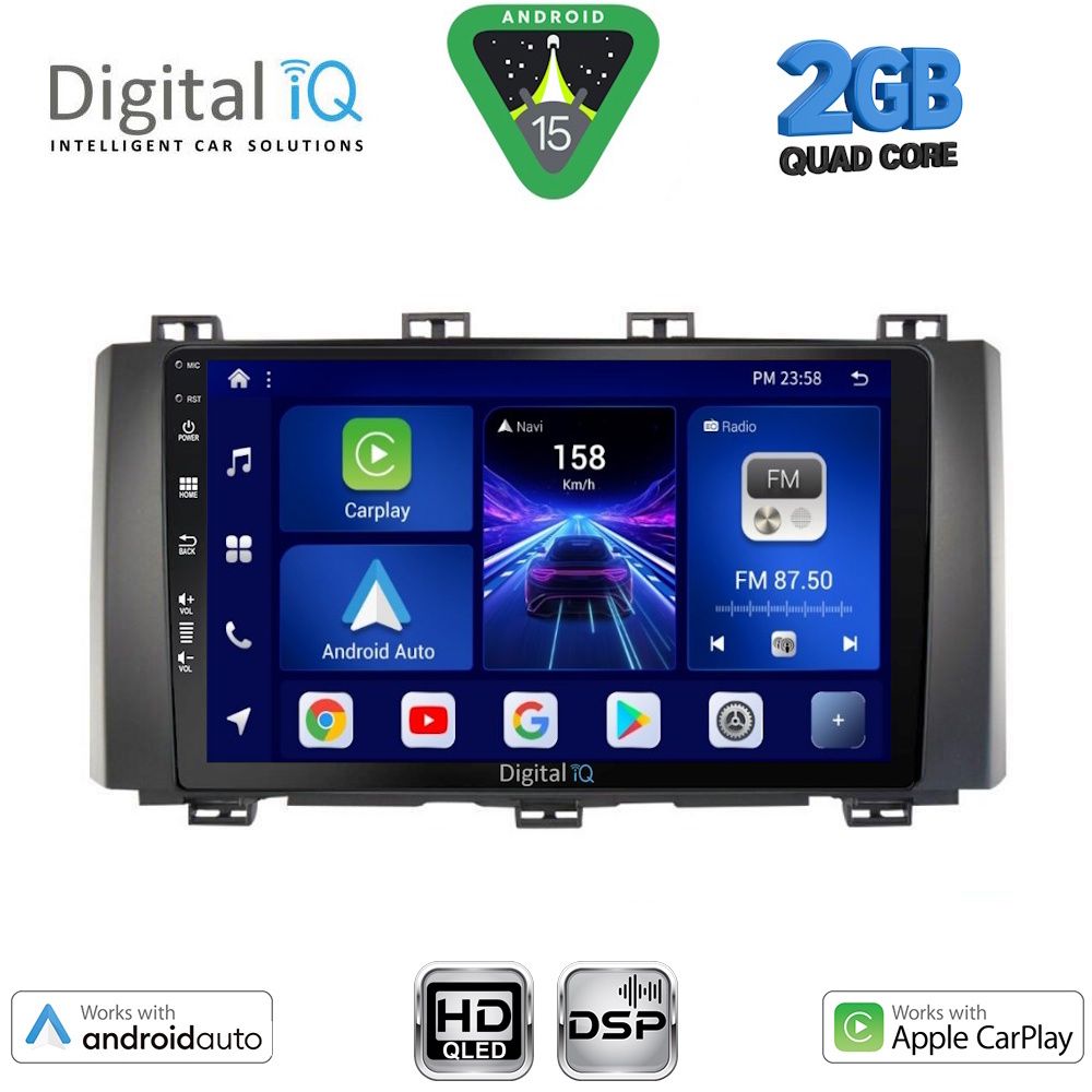 Βλησαρούλης Car Center - DIGITAL IQ BXC 3568_CPAA (9inc) MULTIMEDIA TABLET for SEAT ATECA mod. 2017-2026