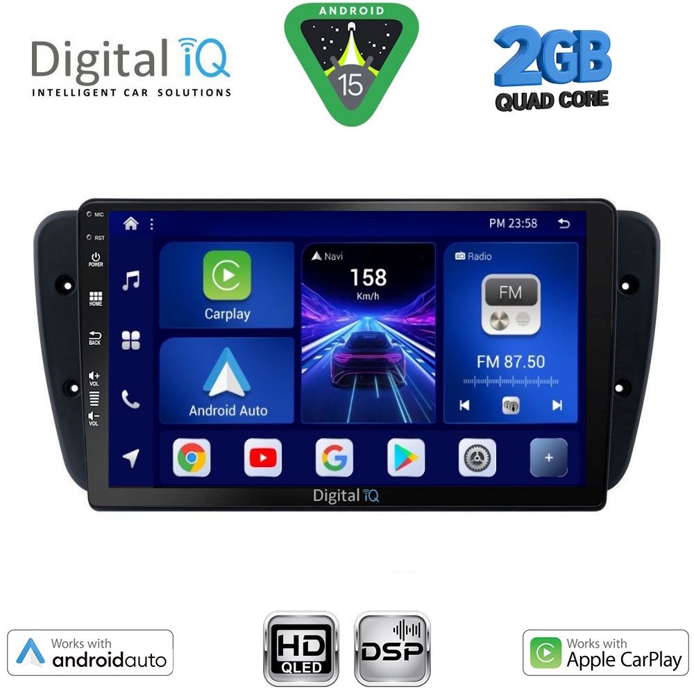 Βλησαρούλης Car Center - DIGITAL IQ BXC 3571_CPAA (9inc) MULTIMEDIA TABLET for SEAT IBIZA mod. 2008-2015