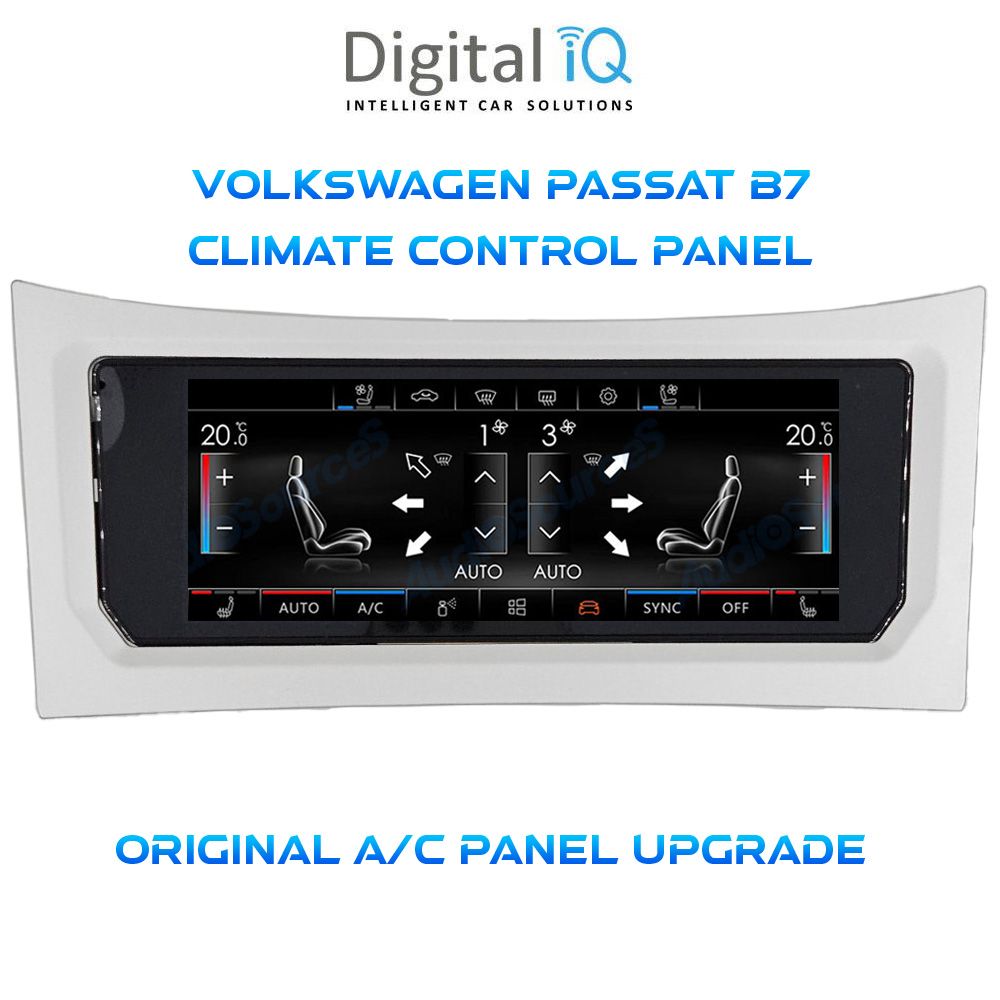 Βλησαρούλης Car Center - DIGITAL IQ CCP 764_CP (6.9") (PQ) CLIMATE CONTROL PANEL for VW PASSAT (B7) mod. 2011-2015