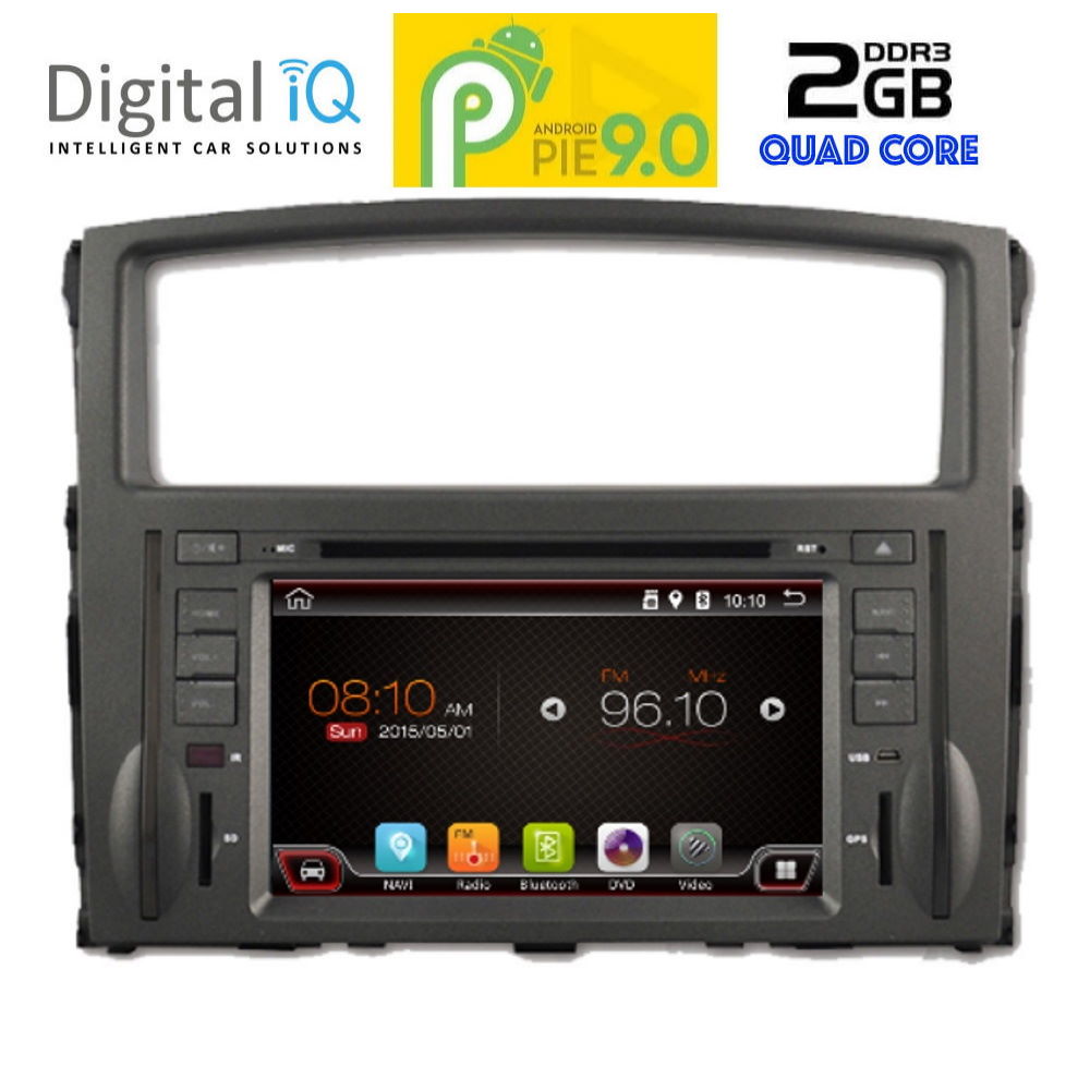 Βλησαρούλης Car Center - DIGITAL IQ 9038_GPS (7''_DVD) MULTIMEDIA SYSTEM for MITSUBISHI PAJERO mod. 2006-2013