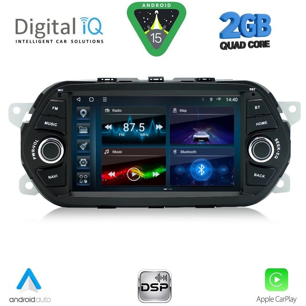 Βλησαρούλης Car Center - DIGITAL IQ BLD 055_CPA (7" DECK) MULTIMEDIA for FIAT TIPO mod. 2015-2023