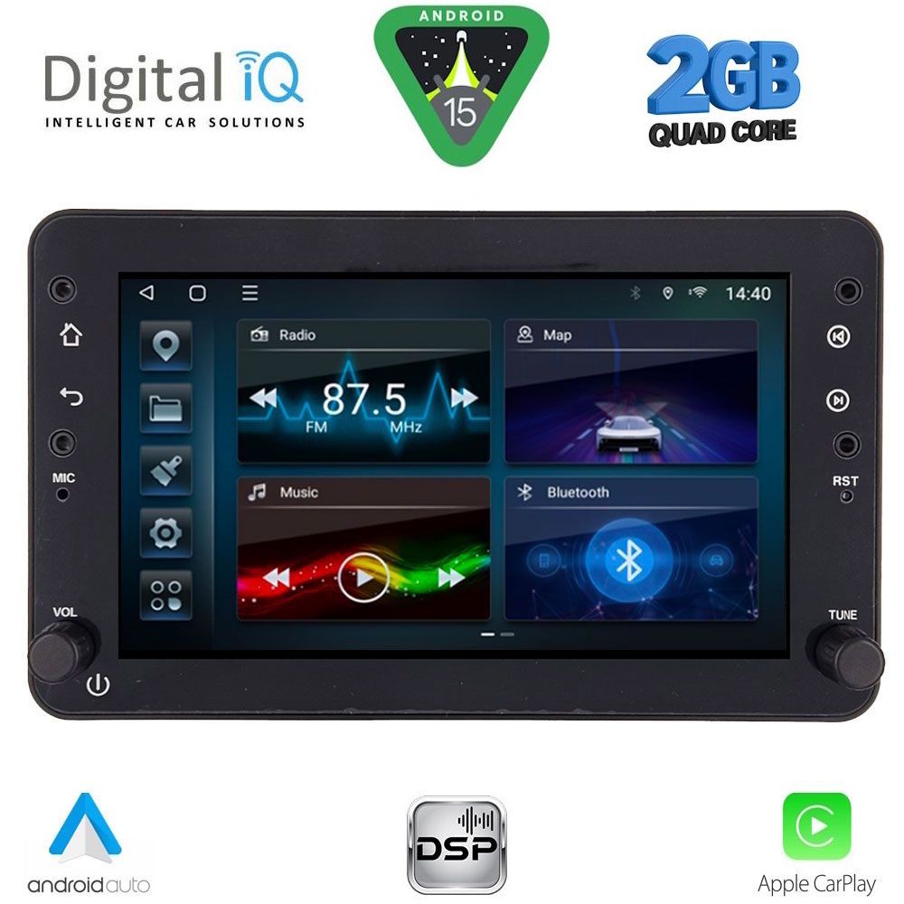 Βλησαρούλης Car Center - DIGITAL IQ BLD 259_CPA (7" DECK) MULTIMEDIA SYSTEM for ALFA ROMEO 159 – SPIDER – BRERA mod. 2004-2012