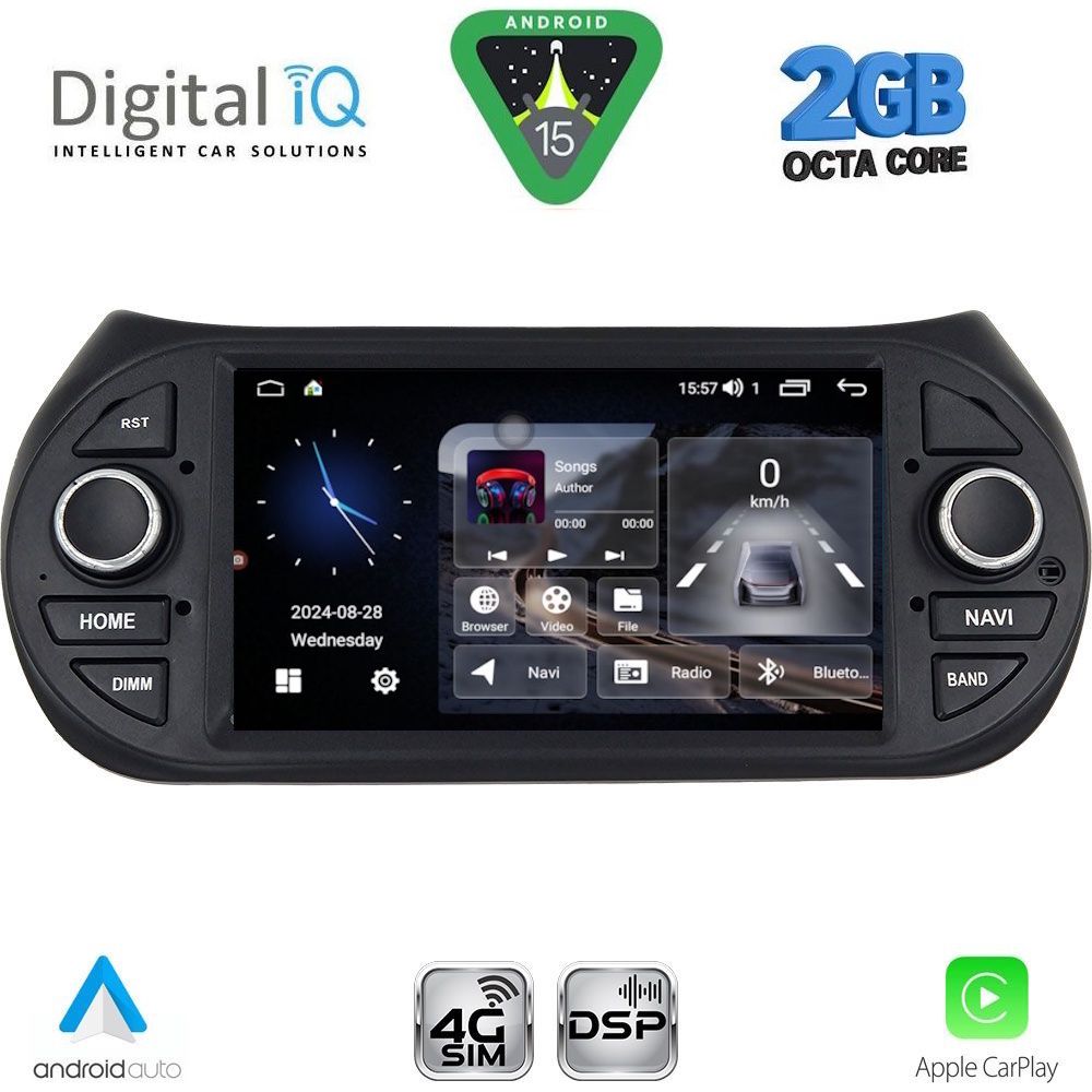 Βλησαρούλης Car Center - DIGITAL IQ BLF 392_CPA (7" DECK) MULTIMEDIA OEM for CT NEMO – FT FIORINO-QUBO – PG BIPPER mod. 2008-2018