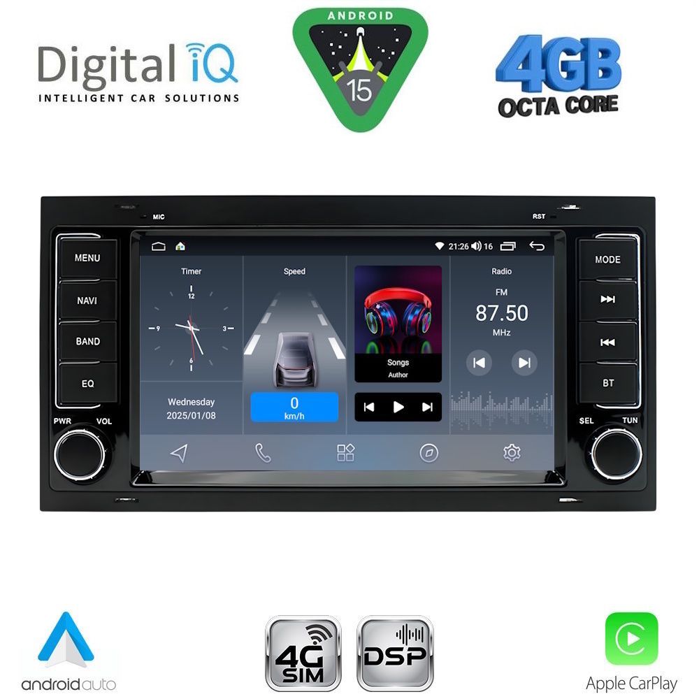 Βλησαρούλης Car Center - DIGITAL IQ BLG 442_CPA (7″ DECK) MULTIMEDIA OEM for VW TOUAREG mod. 2003-2011