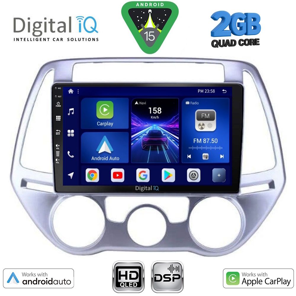Βλησαρούλης Car Center - DIGITAL IQ BXC 3227_CPAA A/C (9inc) MULTIMEDIA TABLET for HYUNDAI i20 mod. 2008-2012