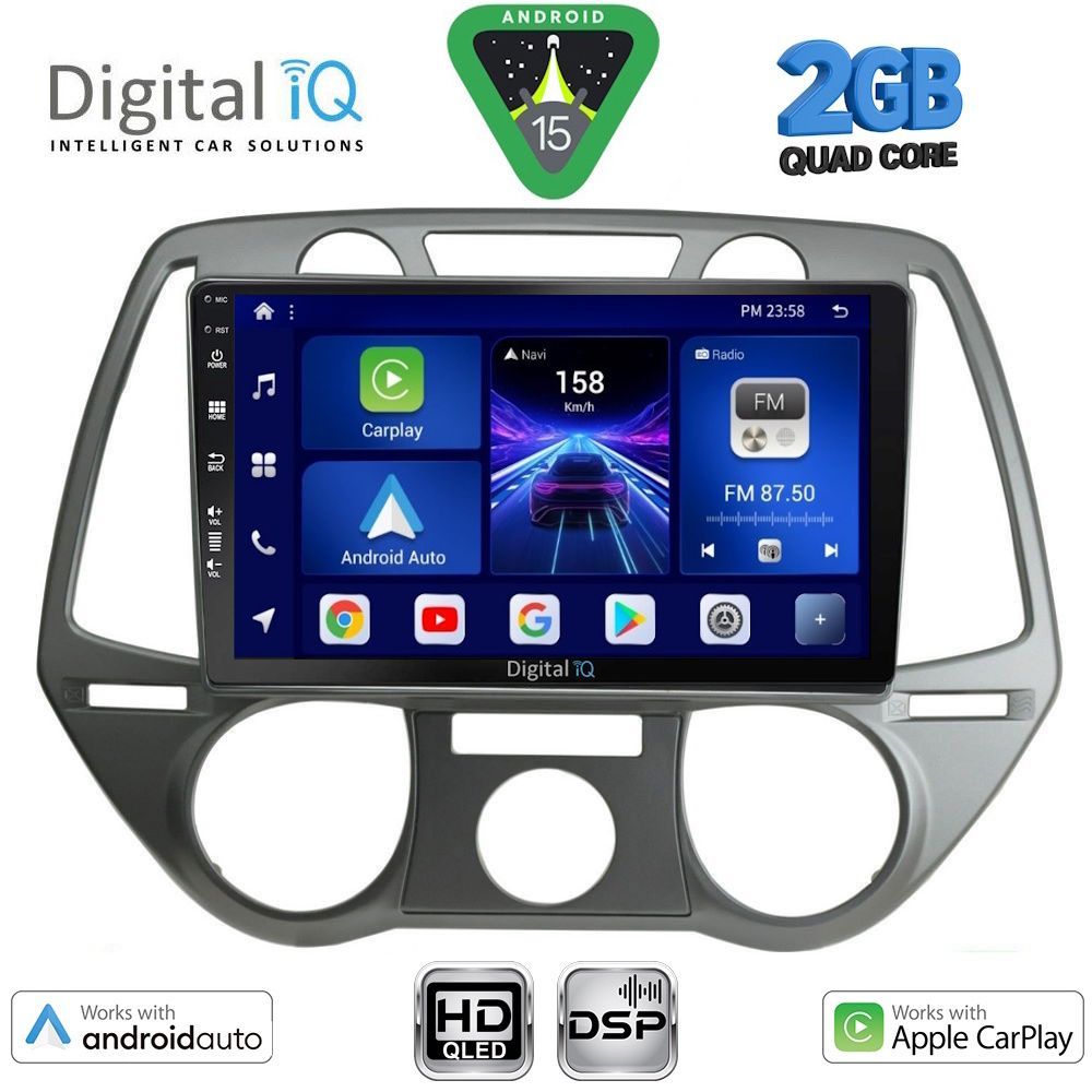 Βλησαρούλης Car Center - DIGITAL IQ BXC 3228_CPAA A/C (9inc) MULTIMEDIA TABLET for HYUNDAI i20 mod. 2008-2012