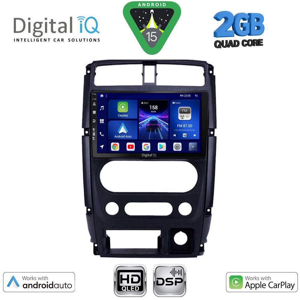 Βλησαρούλης Car Center - DIGITAL IQ BXC 3678_CPAA (9inc) MULTIMEDIA TABLET for SUZUKI JIMNY mod. 2007-2017