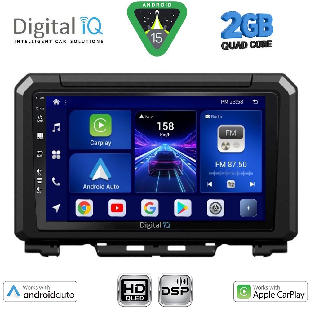 Βλησαρούλης Car Center - DIGITAL IQ BXC 3679_CPAA (9inc) MULTIMEDIA TABLET for SUZUKI JIMNY mod. 2017-2026