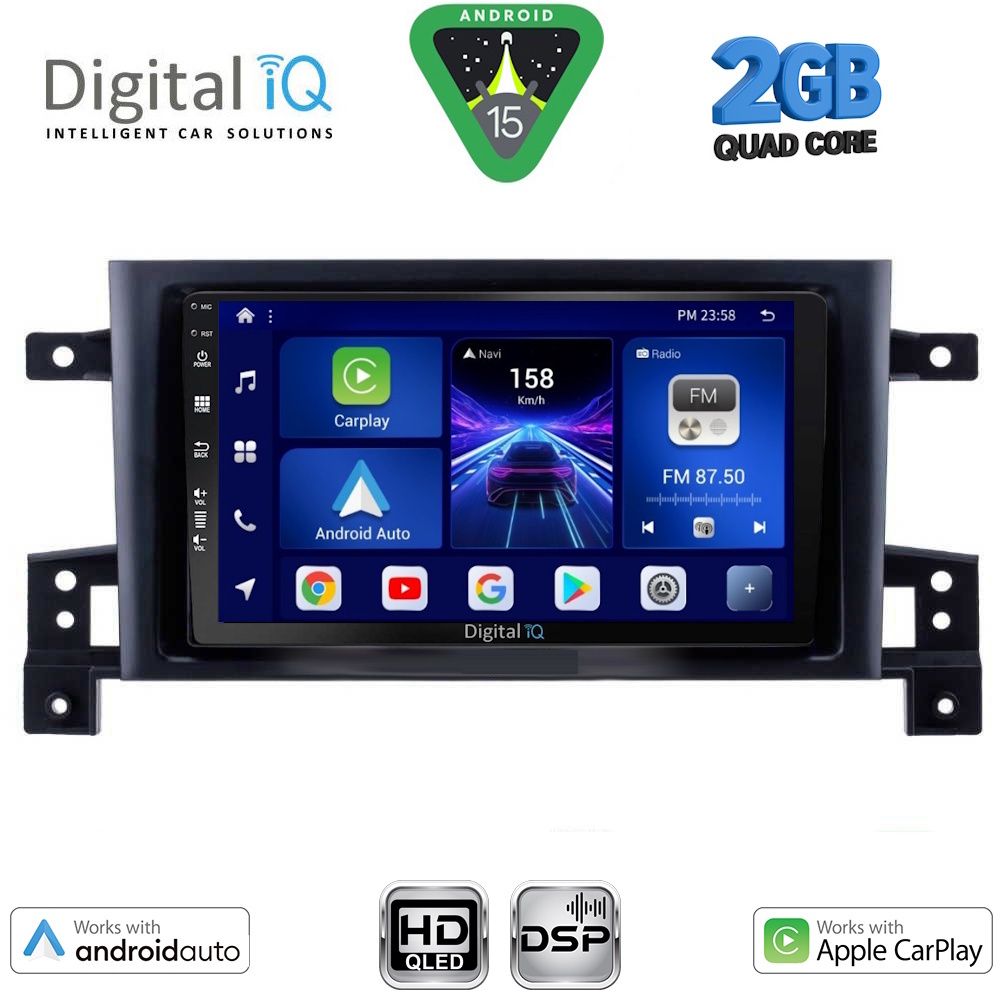 Βλησαρούλης Car Center - DIGITAL IQ BXC 3696_CPAA (9inc) MULTIMEDIA TABLET for SUZUKI GRAND VITARA mod. 2005-2015