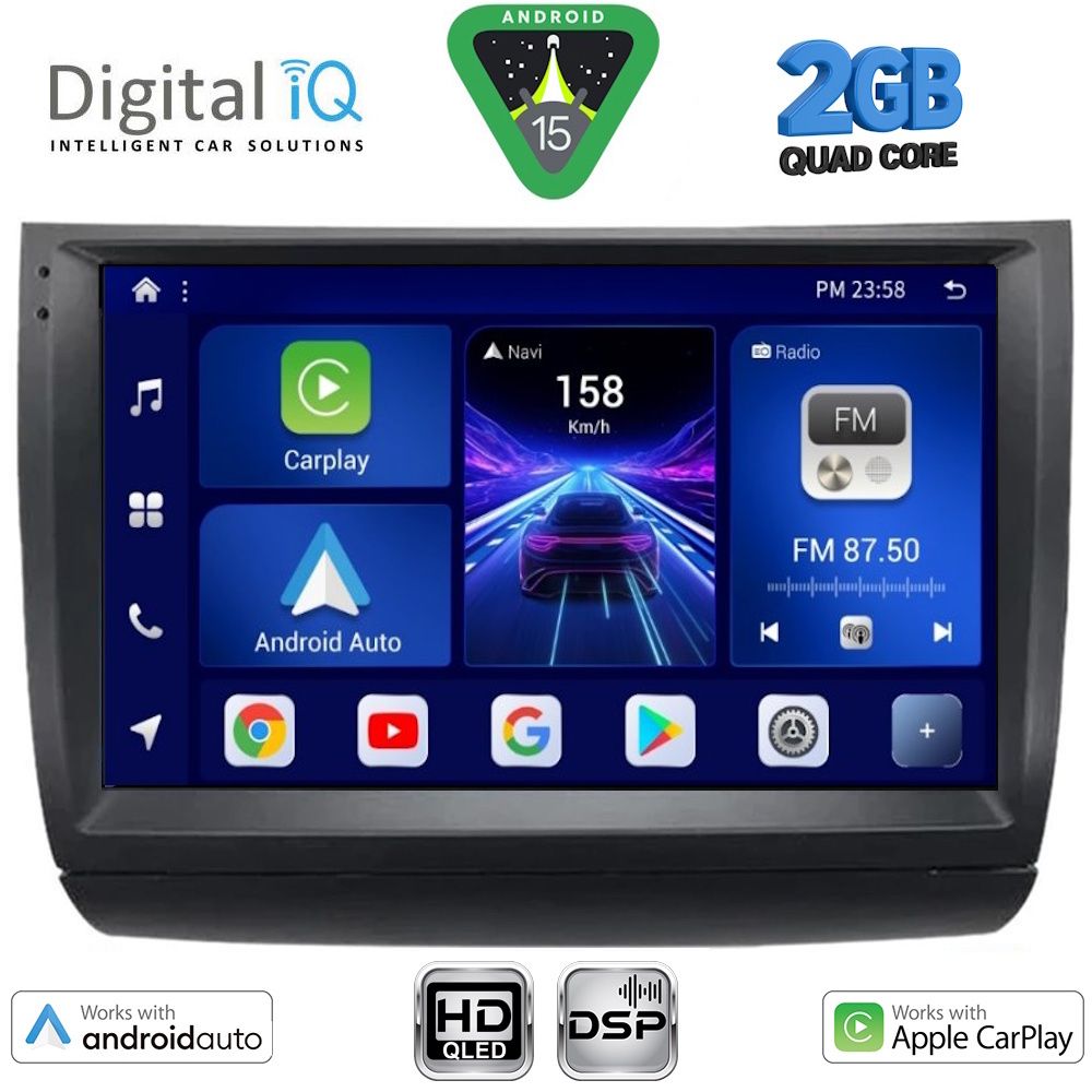 Βλησαρούλης Car Center - DIGITAL IQ BXC 3728_CPAA (9inc) MULTIMEDIA TABLET for TOYOTA PRIUS mod. 2003-2009