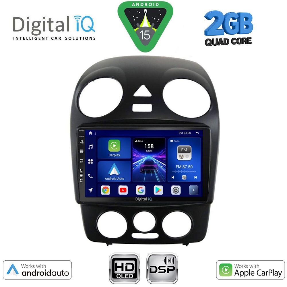 Βλησαρούλης Car Center - DIGITAL IQ BXC 3742_CPAA (9inc) MULTIMEDIA TABLET for VW BEETLE mod. 2004-2011
