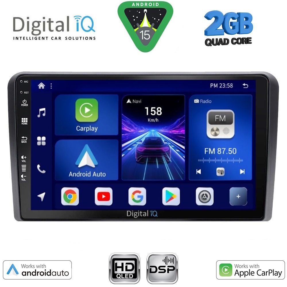 Βλησαρούλης Car Center - DIGITAL IQ BXC 3744_CPAA (9inc) MULTIMEDIA TABLET for  GOLF 4 mod. 1998-2003