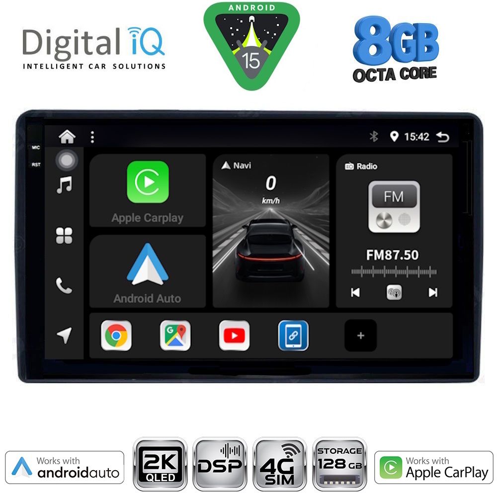 Βλησαρούλης Car Center - DIGITAL IQ BXF 11081_CPAA (9inc) MULTIMEDIA TABLET for CITROEN – PEUGEOT mod. 2008-2018