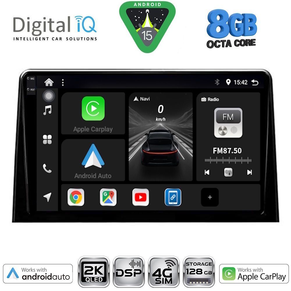 Βλησαρούλης Car Center - DIGITAL IQ BXF 11082_CPAA (10inc) MULTIMEDIA TABLET for CITROEN BERLINGO – OPEL COMBO – PEUGEOT PARTNER – TOYOTA PROACE mod. 2018-2026 - FIAT DOBLO mod. 2022-2026
