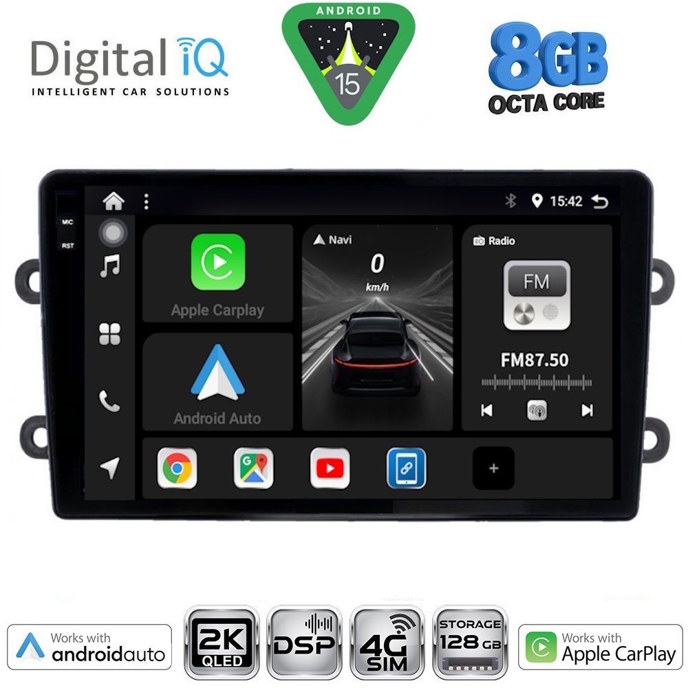 Βλησαρούλης Car Center - DIGITAL IQ BXF 11102_CPAA (9inc) MULTIMEDIA TABLET for DACIA DUSTER mod. 2012-2019