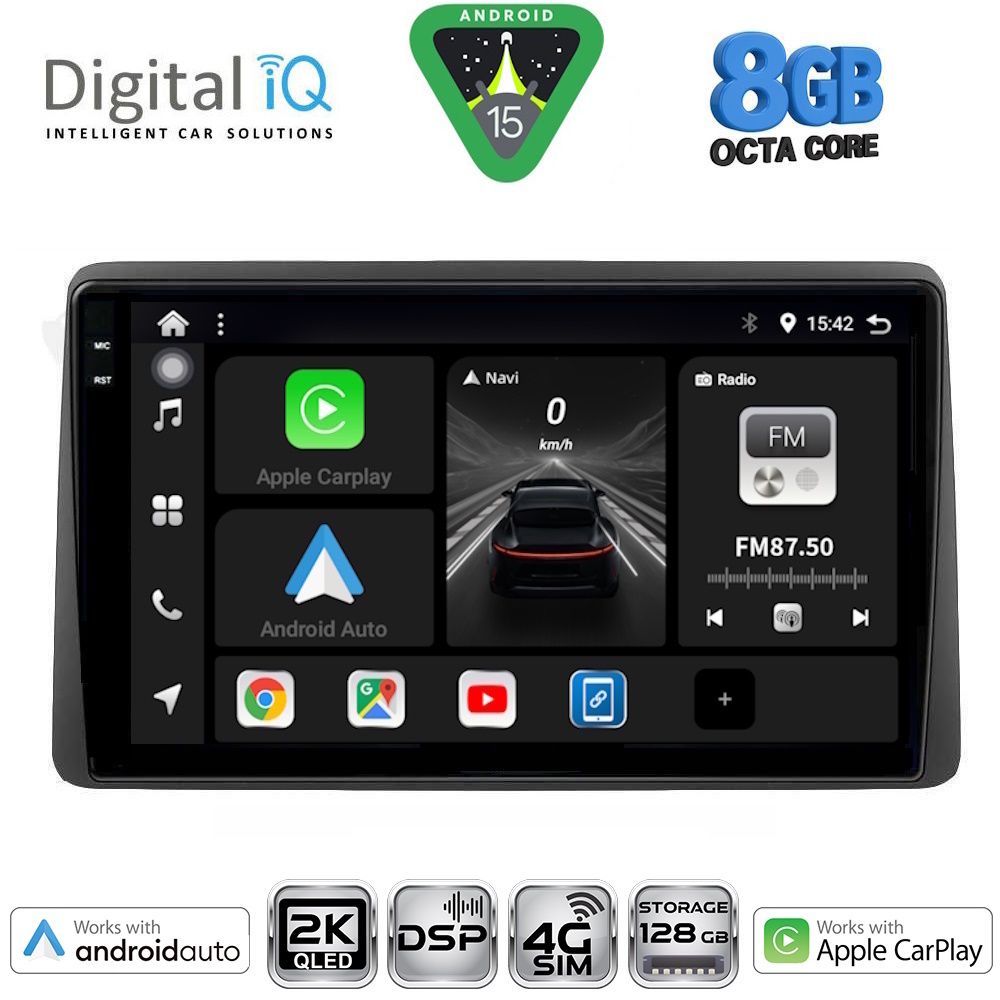 Βλησαρούλης Car Center - DIGITAL IQ BXF 11104_CPAA (10inc) MULTIMEDIA TABLET for DACIA DUSTER mod. 2019-2026