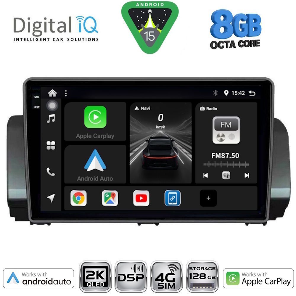 Βλησαρούλης Car Center - DIGITAL IQ BXF 11109_CPAA (9inc) MULTIMEDIA TABLET for DACIA LOGAN - SANDERO - JOGGER mod. 2020-2026