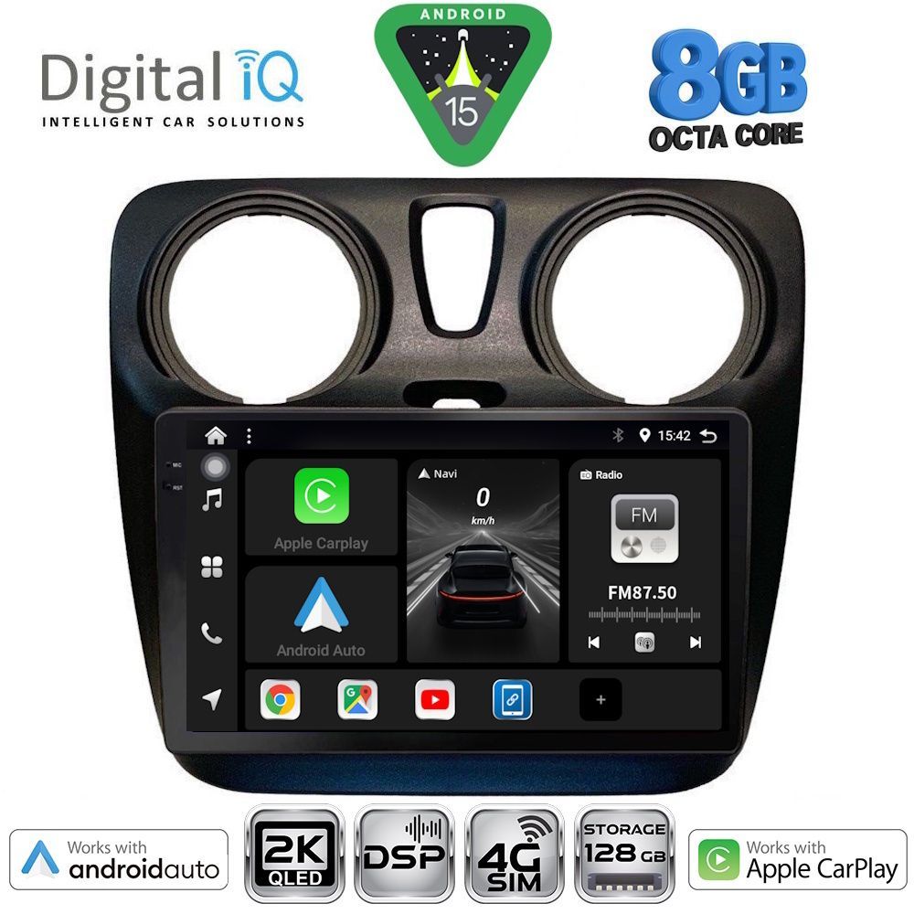 Βλησαρούλης Car Center - DIGITAL IQ BXF 11112_CPAA (9inc) MULTIMEDIA TABLET for DACIA DOKKER mod. 2012-2022
