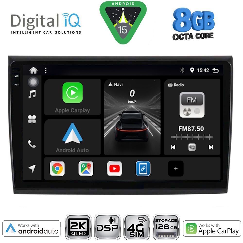 Βλησαρούλης Car Center - DIGITAL IQ BXF 11136_CPAA (9inc) MULTIMEDIA TABLET for FIAT BRAVO mod. 2007-2019