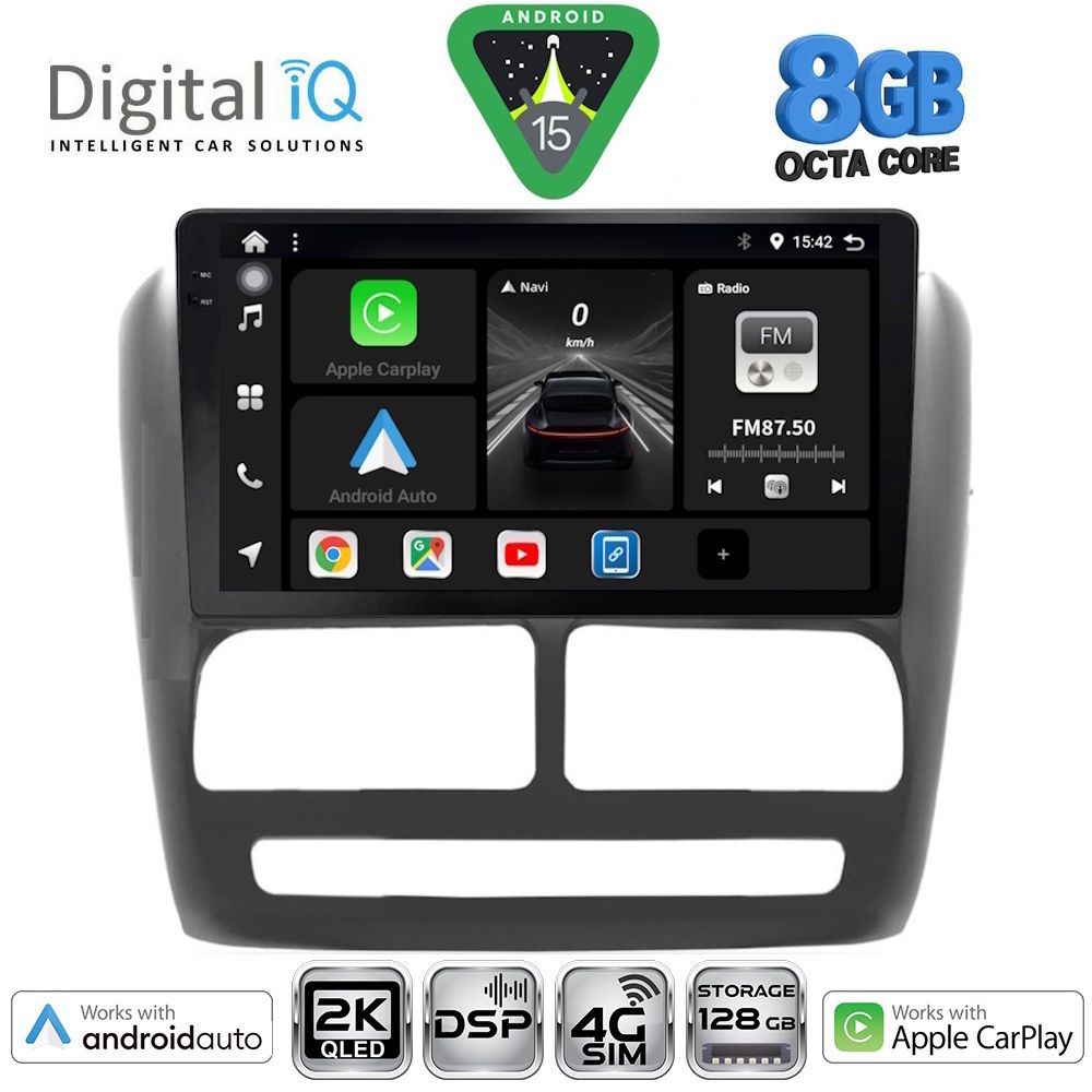 Βλησαρούλης Car Center - DIGITAL IQ BXF 11137_CPAA (9inc) MULTIMEDIA TABLET for FIAT DOBLO mod. 2010-2015