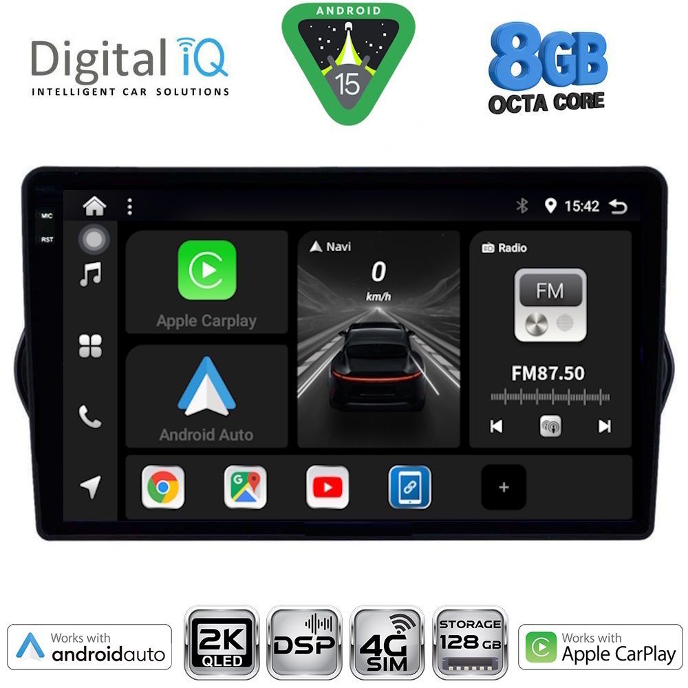 Βλησαρούλης Car Center - DIGITAL IQ BXF 11148_CPAA (9inc) MULTIMEDIA TABLET for FIAT TIPO mod. 2015-2023
