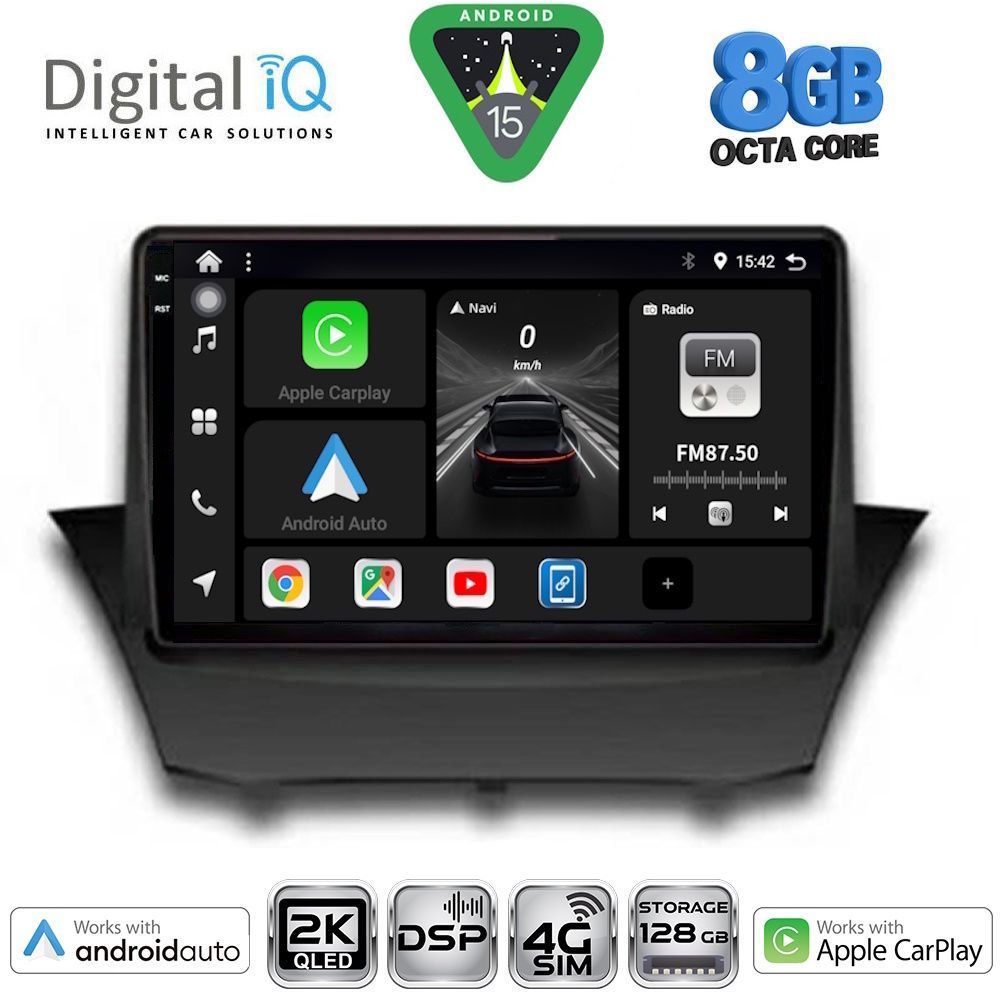 Βλησαρούλης Car Center - DIGITAL IQ BXF 11154A_CPAA (9inc) MULTIMEDIA TABLET for FORD FIESTA mod. 2008-2017