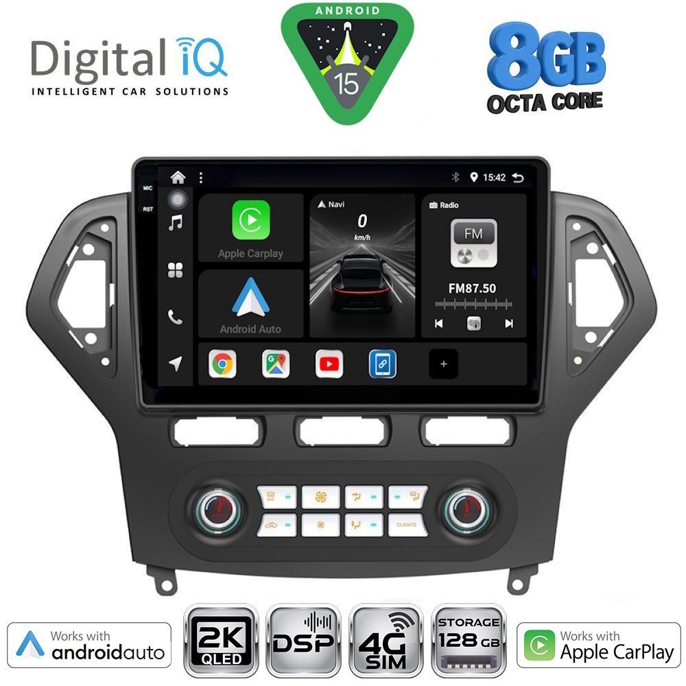 Βλησαρούλης Car Center - DIGITAL IQ BXF 11162_CPAA CLIMA (10inc) MULTIMEDIA TABLET for FORD MONDEO mod. 2007-2011