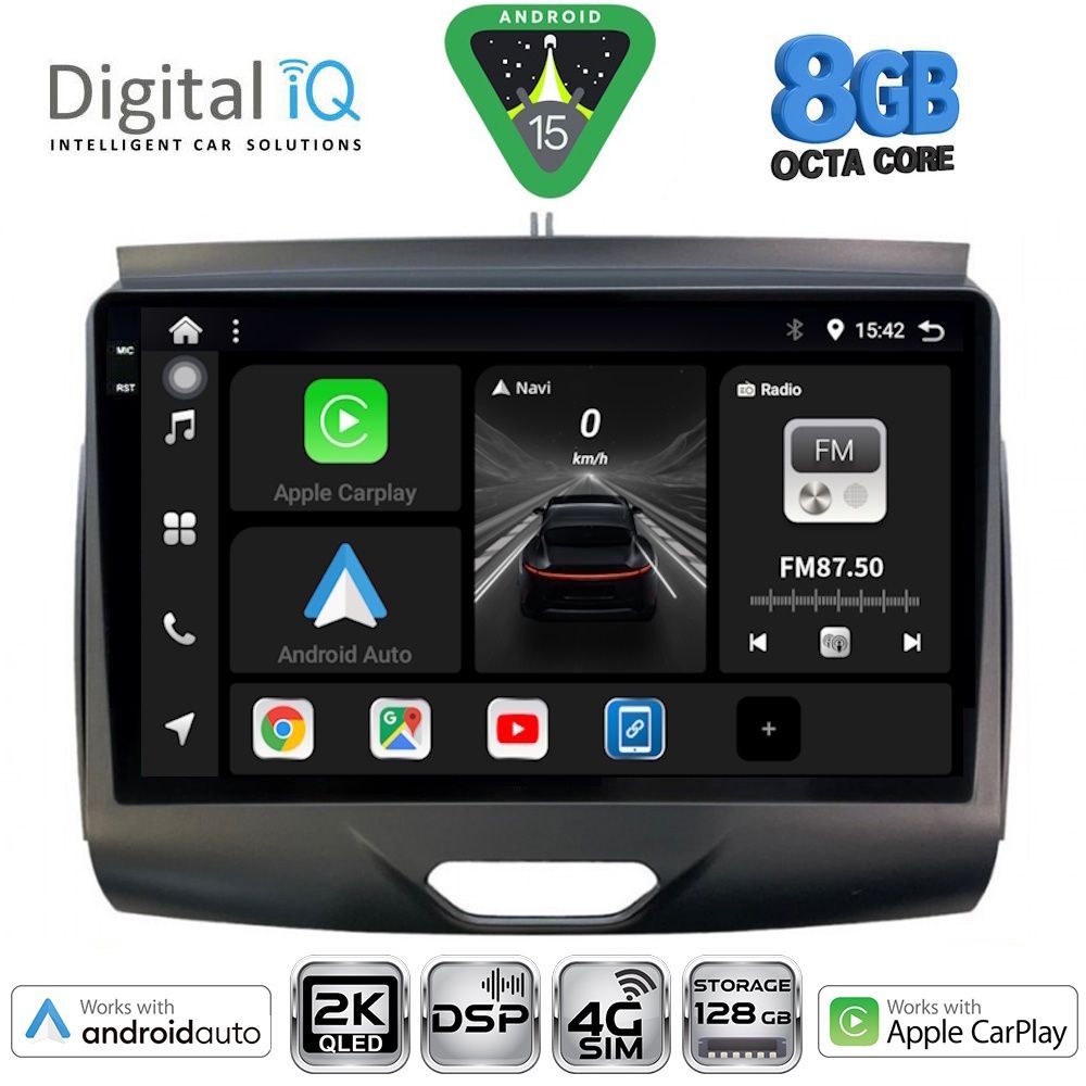 Βλησαρούλης Car Center - DIGITAL IQ BXF 11172_CPAA (9inc) MULTIMEDIA TABLET for FORD RANGER mod. 2015-2018