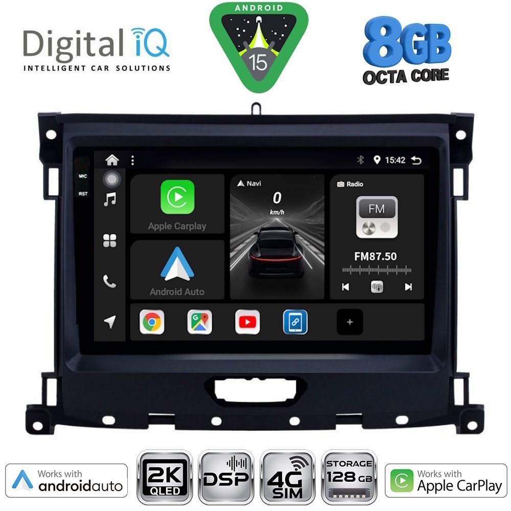 Βλησαρούλης Car Center - DIGITAL IQ BXF 11173_CPAA (9inc) MULTIMEDIA TABLET for FORD RANGER mod. 2018-2023