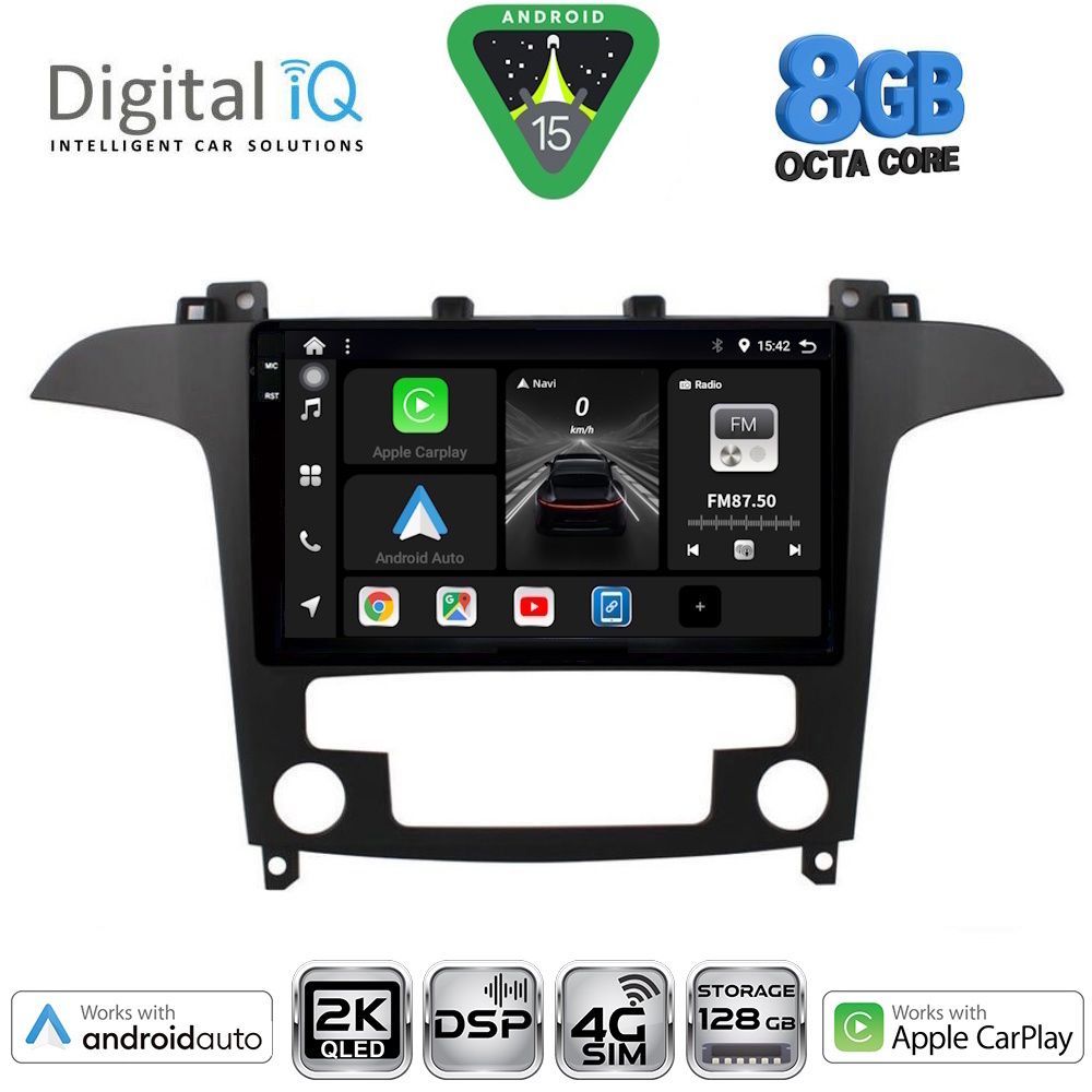 Βλησαρούλης Car Center - DIGITAL IQ BXF 11175_CPAA CLIMA (9inc) MULTIMEDIA TABLET for FORD SMAX mod. 2006-2014