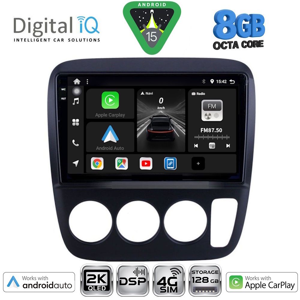Βλησαρούλης Car Center - DIGITAL IQ BXF 11196_CPAA A/C (9inc) MULTIMEDIA TABLET for HONDA CRV mod. 1996-2006