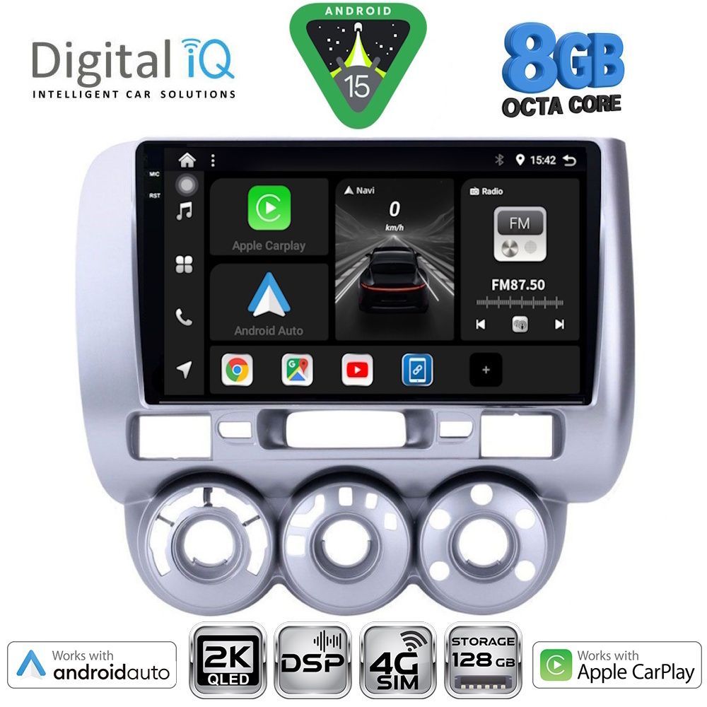 Βλησαρούλης Car Center - DIGITAL IQ BXF 11210_CPAA A/C (9inc) MULTIMEDIA TABLET for HONDA JAZZ mod. 2002-2008