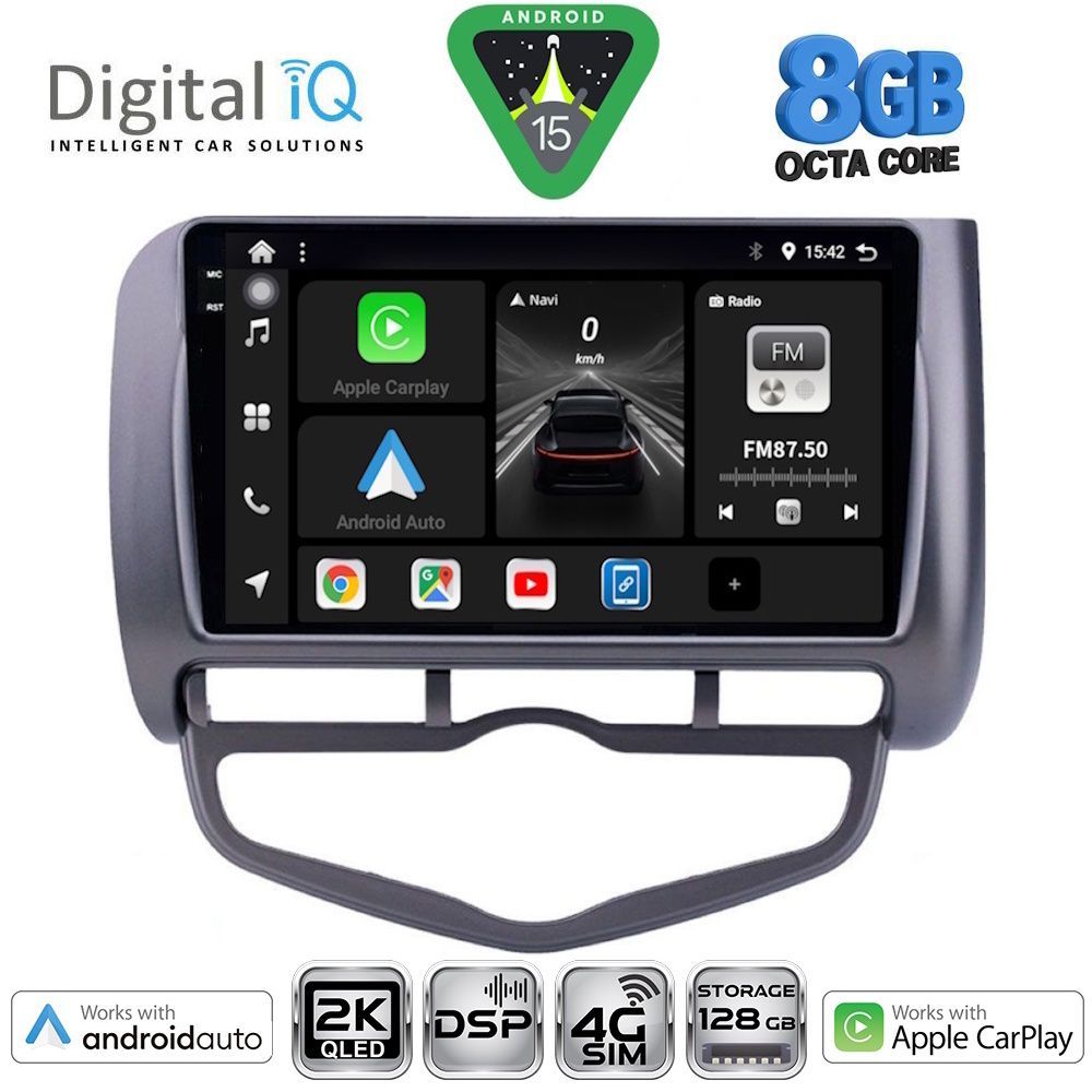 Βλησαρούλης Car Center - DIGITAL IQ BXF 11210_CPAA CLIMA (9inc) MULTIMEDIA TABLET for HONDA JAZZ mod. 2002-2008