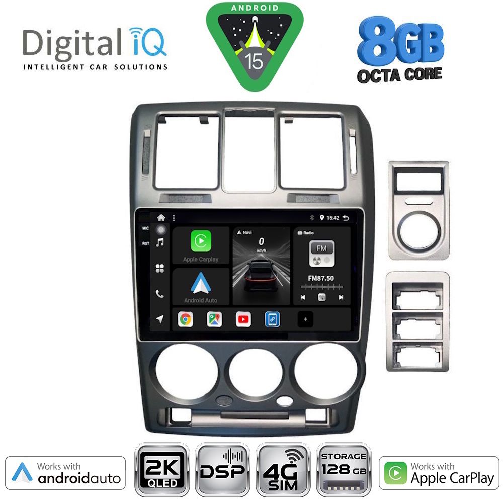 Βλησαρούλης Car Center - DIGITAL IQ BXF 11222GR_CPAA (9inc) MULTIMEDIA TABLET for HYUNDAI GETZ mod. 2002-2011 (GREY)
