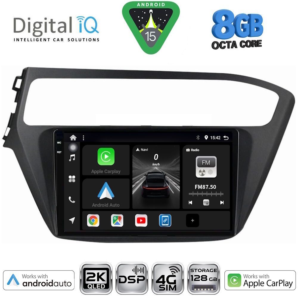 Βλησαρούλης Car Center - DIGITAL IQ BXF 11230_CPAA (9inc) MULTIMEDIA TABLET for HYUNDAI i20 mod. 2018-2021