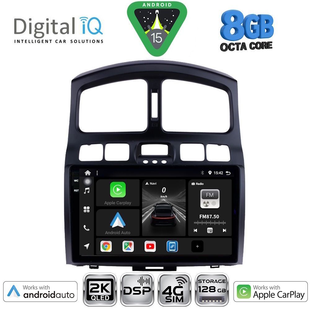 Βλησαρούλης Car Center - DIGITAL IQ BXF 11236_CPAA (9inc) MULTIMEDIA TABLET for HYUNDAI SANTA FE  mod. 2003-2006