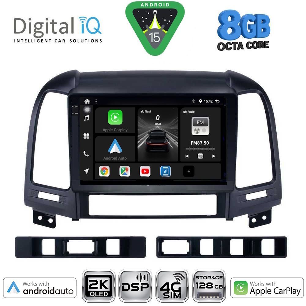 Βλησαρούλης Car Center - DIGITAL IQ BXF 11239_CPAA (9inc) MULTIMEDIA TABLET for HYUNDAI SANTA FE  mod. 2005-2013