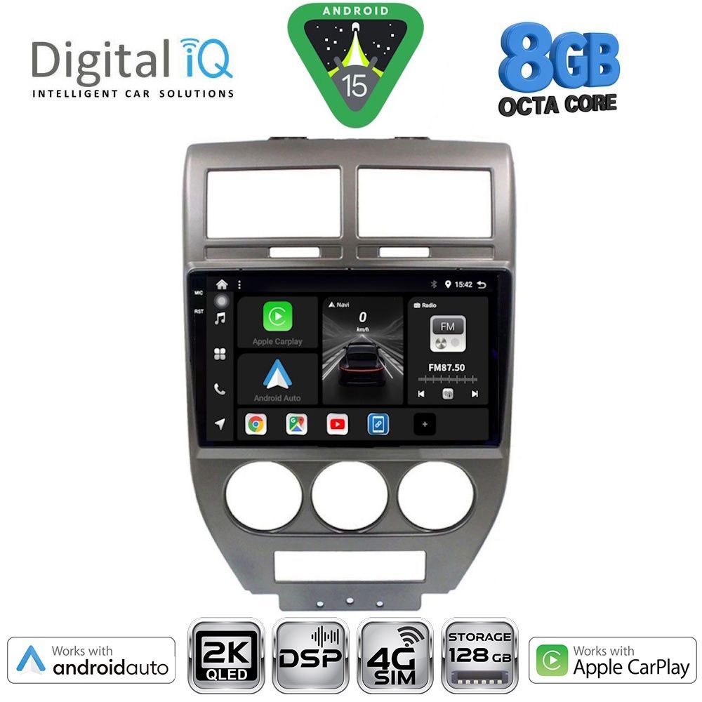 Βλησαρούλης Car Center - DIGITAL IQ BXF 11276_CPAA (10inc) MULTIMEDIA TABLET for JEEP COMPASS - PATRIOT mod. 2007-2016