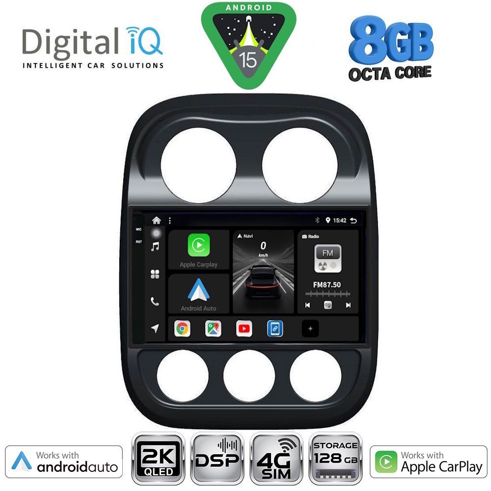 Βλησαρούλης Car Center - DIGITAL IQ BXF 11277_CPAA (10inc) MULTIMEDIA TABLET for JEEP COMPASS - PATRIOT mod. 2007-2016