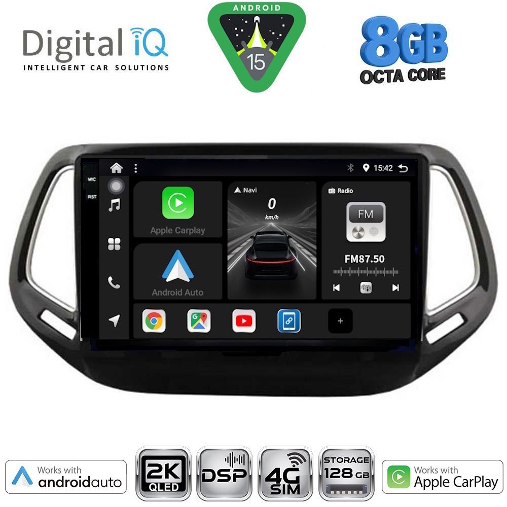 Βλησαρούλης Car Center - DIGITAL IQ BXF 11278_CPAA (10inc) MULTIMEDIA TABLET for JEEP COMPASS mod. 2016-2021