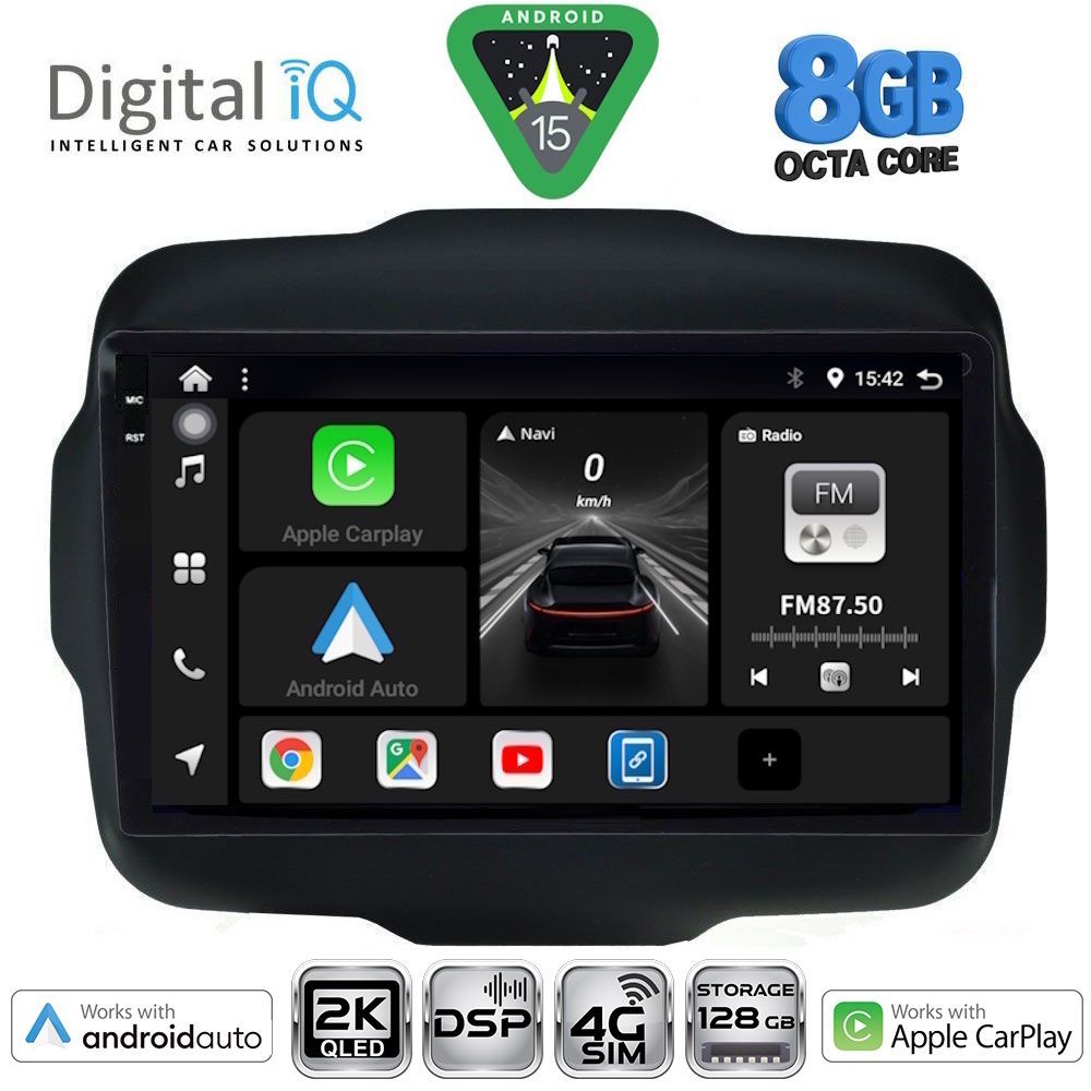 Βλησαρούλης Car Center - DIGITAL IQ BXF 11290_CPAA (9inc) MULTIMEDIA TABLET for JEEP RENEGADE  mod. 2014>